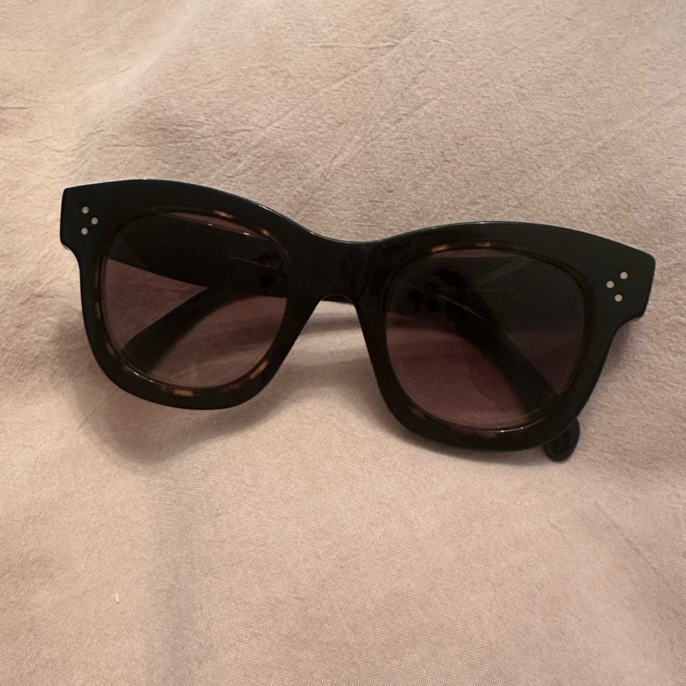 Celine Dark Frame Cat-Eye Sunglasses